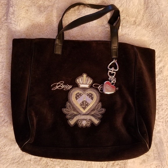 Juicy Couture Handbags - JUICY COUTURE RARE VINTAGE VELOUR  TOTE